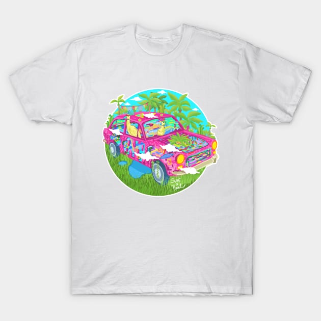 Summer Cruising T-Shirt by lazykite